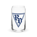 Can-shaped glass by Rad Daddy Clothing, front view