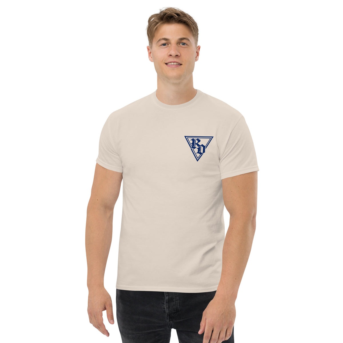 Dadvice T-shirt by Rad Daddy Clothing in natural, front view