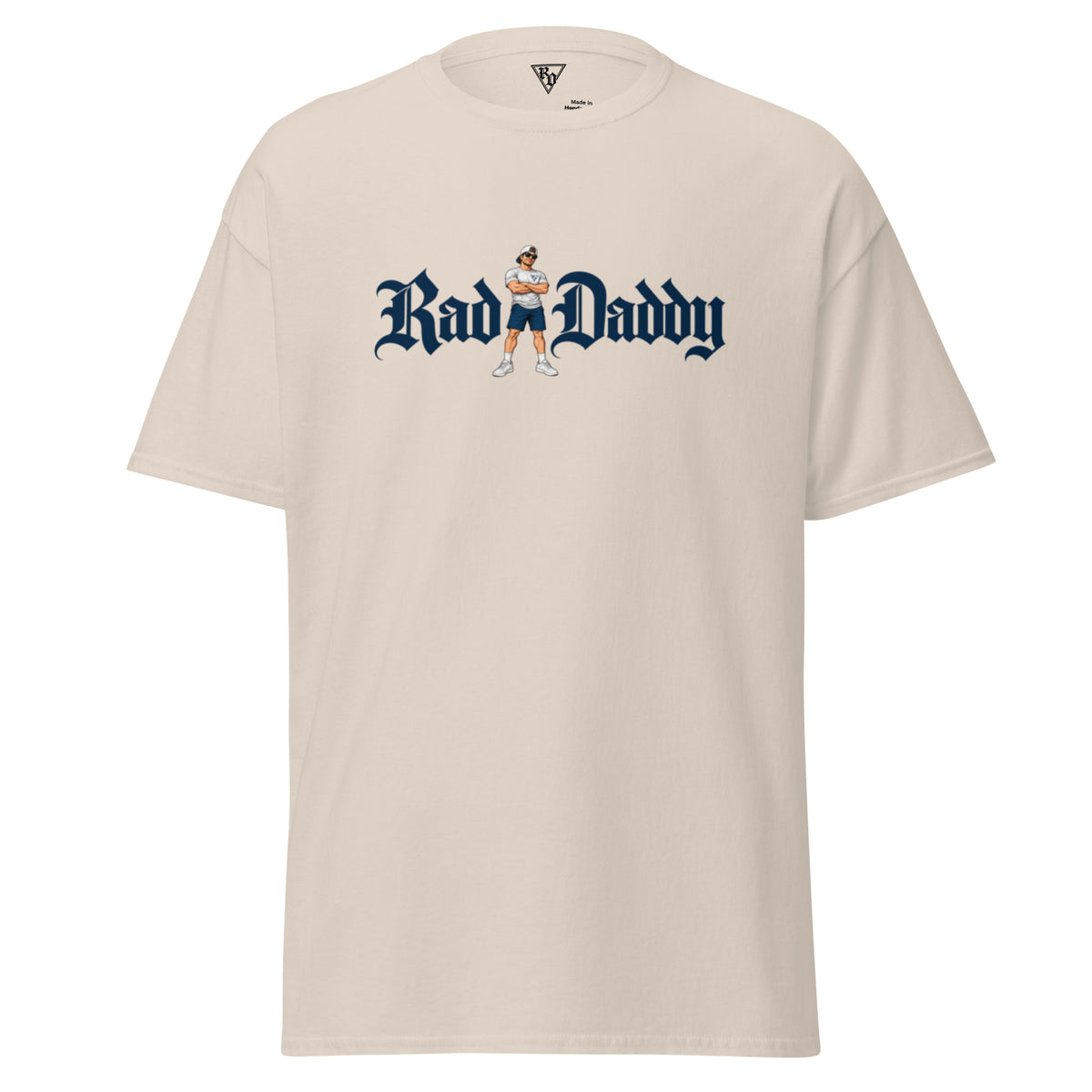 Rad Daddy Tee by Rad Daddy Clothing in natural, front view