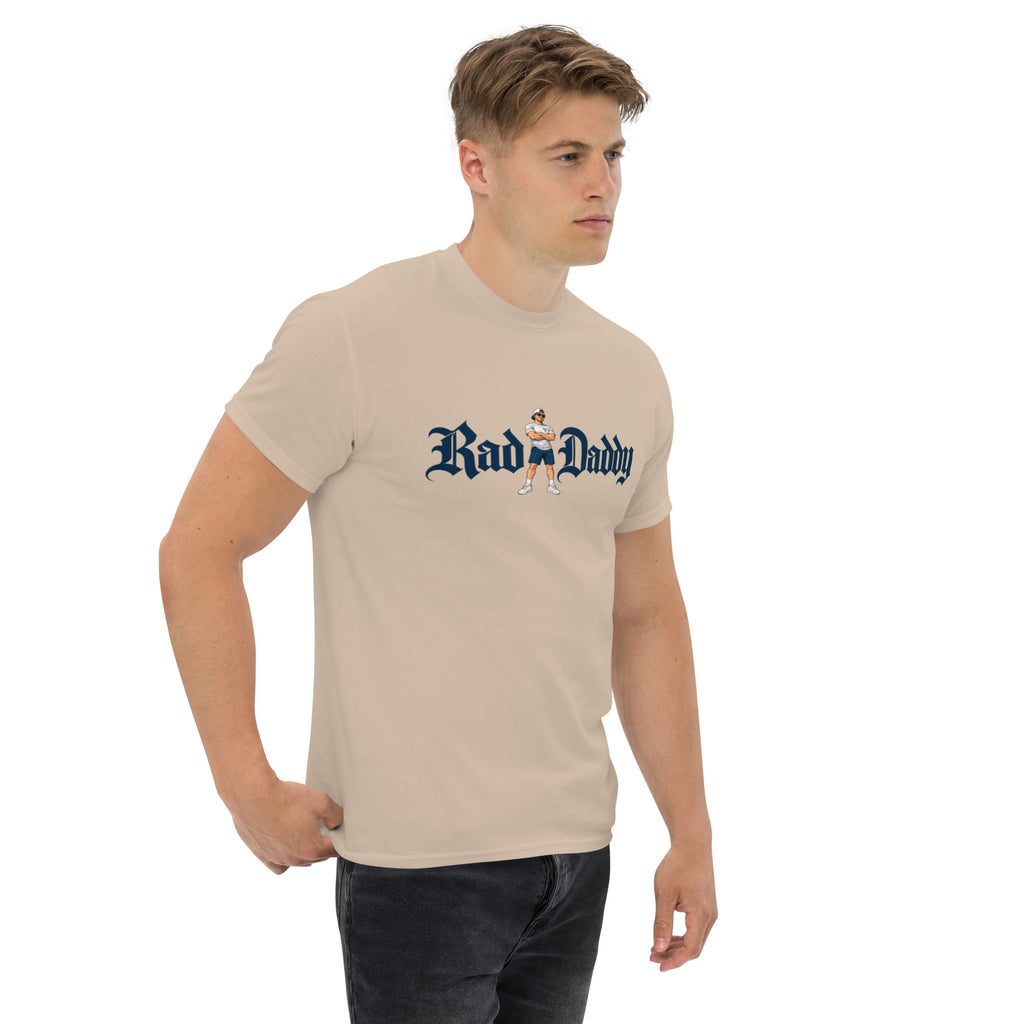 Rad Daddy Tee by Rad Daddy Clothing in sand, right front view